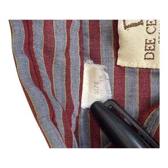 Vintage Dee Cee Western Shirt Mens 15-35 Red Gray Pearl Snap Cowboy USA Made - Picture 15 of 16